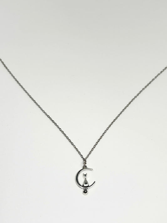 Moon Cat Necklace <3