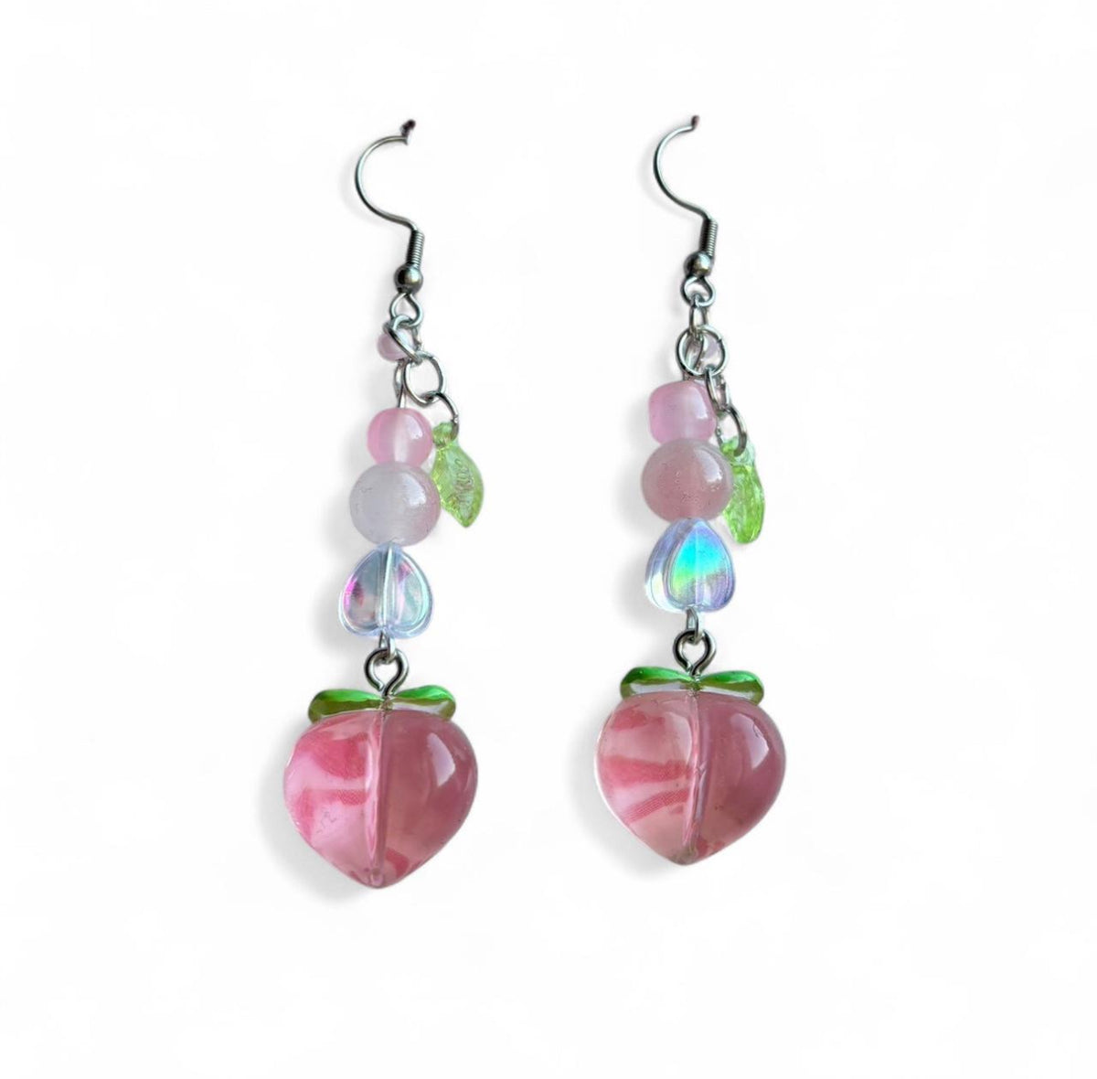 peach earrings<3
