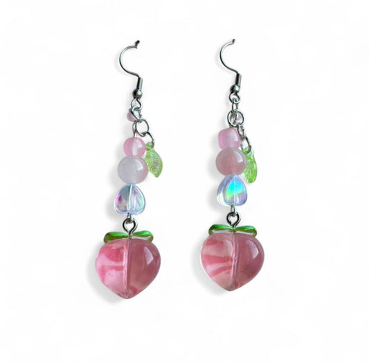 peach earrings<3