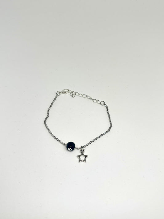 Lucky 8-ball star bracelet <3