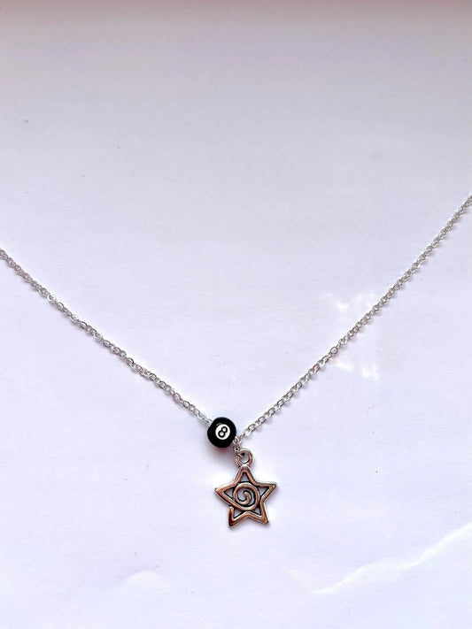 Lucky Star 8-Ball Necklace <3