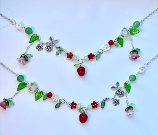 Enchanted Forest Apple Necklace <3