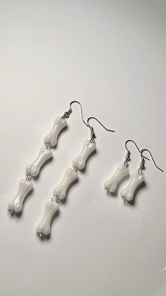 Bone Dangle earrings <3