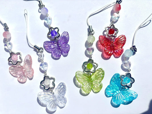 Butterfly Bloom Phone Charm <3