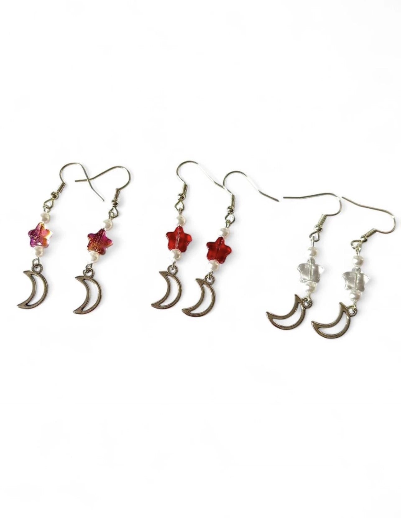 Starlit Crescent Earrings <3