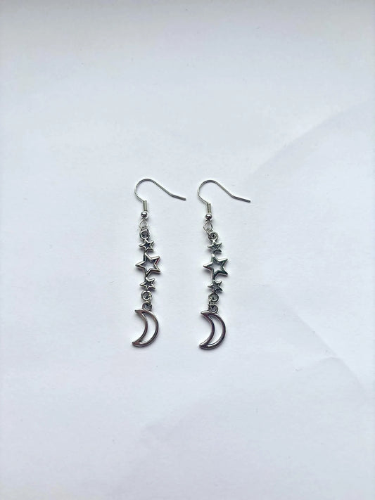 Celestial Moon Earrings <3