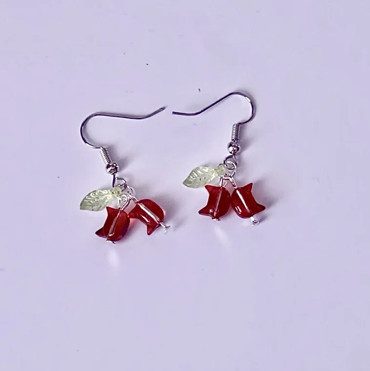Cherry Cat Earrings <3