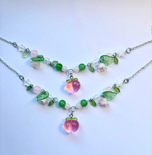 Petal And Peaches Necklace <3