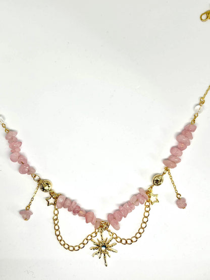 Celestial Rose Quartz Necklace <3