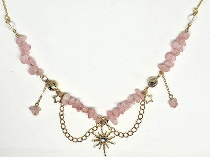 Celestial Rose Quartz Necklace <3