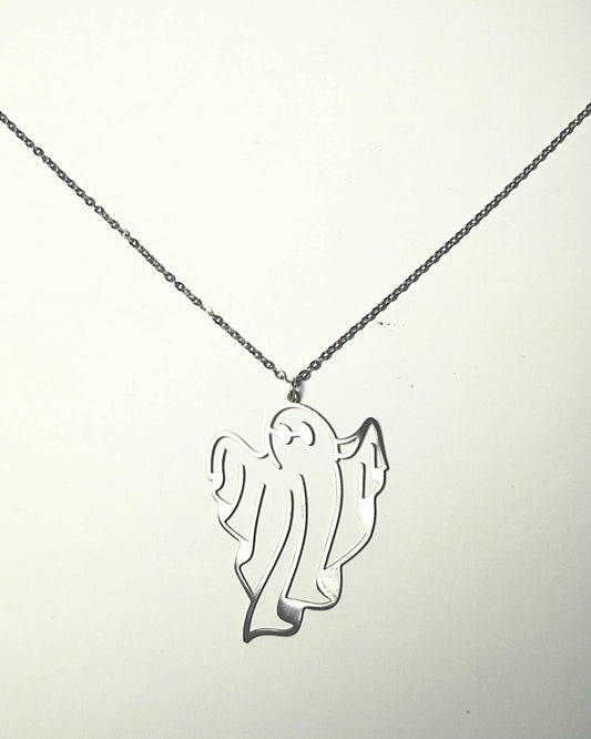 Ghost Outline Necklace <3